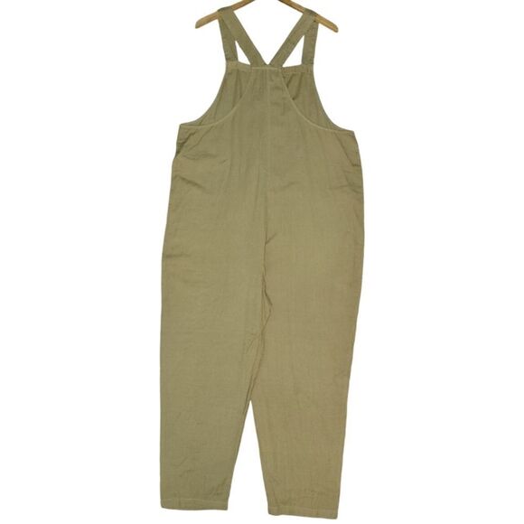 NWOT Free People Not Over You Overalls Dungarees Tropical Nut Jumpsuit M - Picture 7 of 13